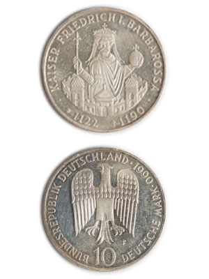 10 Mark, Kaiser Friedrich I. Barbarossa